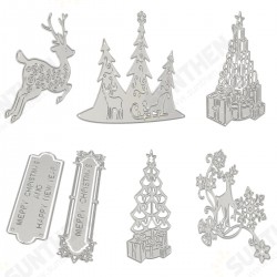 Christmas Pattern Cutting Mold Metal Cutting Dies Scrapbooking Photo Album DIY Decoration Christmas Pattern Cutting Mold Metal Cutting Dies Scrapbooking Photo Album DIY Decoration