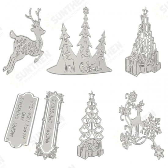 Christmas Pattern Cutting Mold Metal Cutting Dies Scrapbooking Photo Album DIY Decoration