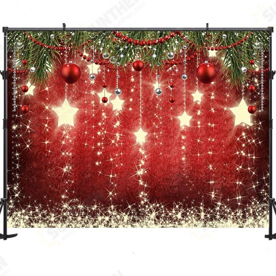 Christmas Sparkling Stars Photography Backdrop Photo Background Studio Props Ornaments New Year Backdrop for Party Decorations