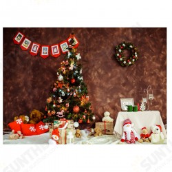 Christmas Tree Photography Background Vinyl Cloth Studio Background Cloth Home Party Decoration Props Christmas Tree Photography Background Vinyl Cloth Studio Background Cloth Home Party Decoration Props