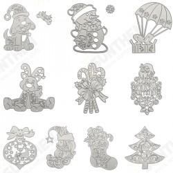 Christmas Tree Wreath Cutting Mold Metal Cutting Dies Scrapbooking Photo Album DIY Decoration Christmas Tree Wreath Cutting Mold Metal Cutting Dies Scrapbooking Photo Album DIY Decoration