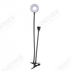 Clip LED Ring Light for Selfie Live Broadcast 3000-5000K Dimmable Makeup Fill Light for Youtube Facebook with Mobile Phone Holder Table Lamp Flexible Desk Night Lamp for Reading Net Class Clip LED Ring Light for Selfie Live Broadcast 3000-5000K Dimmable Makeup Fill Light for Youtube Facebook with Mobile Phone Holder Table Lamp Flexible Desk Night Lamp for Reading Net Class
