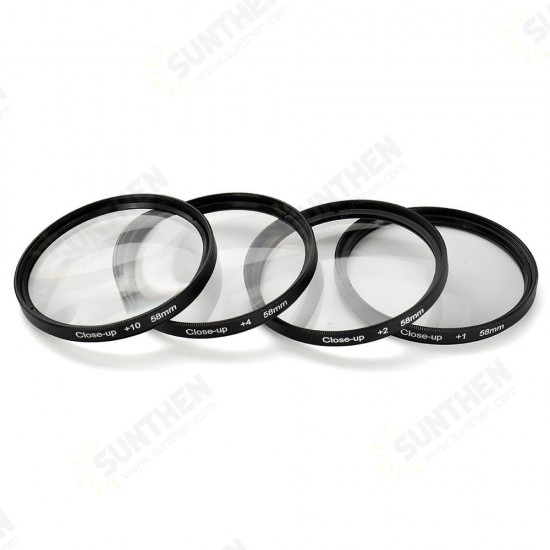 Close-up +1/+2/+4/+10 49/52/55/58/62/67/72/77mm Lens Filter Kit Set for DSLR Camera Close-up +1/+2/+4/+10 49/52/55/58/62/67/72/77mm Lens Filter Kit Set for DSLR Camera