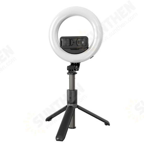 EG-09 LED Ring Light Bluetooth Selfie Stick Tripod with Remote Control Beauty Fill Lamp for Gopro Action Camera DSLR Cameras Mobile Phone for Youtube Tiktok Live Broadcast