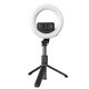 EG-09 LED Ring Light Bluetooth Selfie Stick Tripod with Remote Control Beauty Fill Lamp for Gopro Action Camera DSLR Cameras Mobile Phone for Youtube Tiktok Live Broadcast