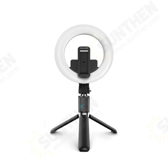 EG-09 LED Ring Light Bluetooth Selfie Stick Tripod with Remote Control Beauty Fill Lamp for Gopro Action Camera DSLR Cameras Mobile Phone for Youtube Tiktok Live Broadcast