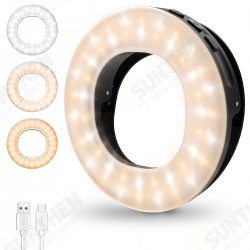 EGL-04 Rechargeable 4 Lighting Modes Brightness Adjustable Mini Selfie Ring Light for Mobile Phone Macbook EGL-04 Rechargeable 4 Lighting Modes Brightness Adjustable Mini Selfie Ring Light for Mobile Phone Macbook