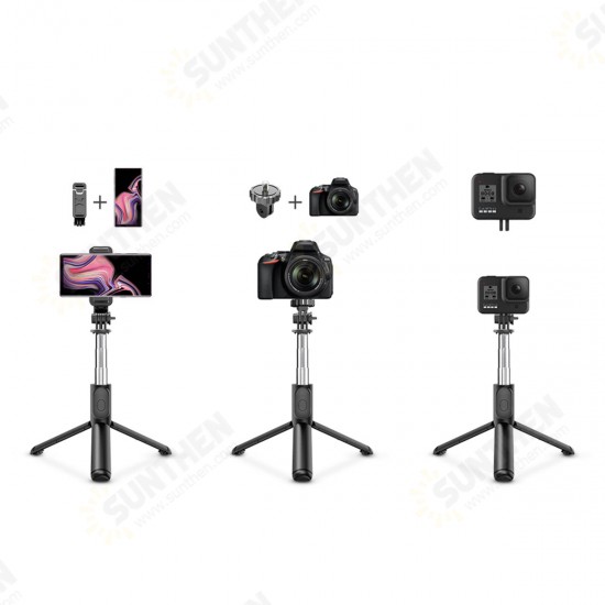 EGS-04 Selfie Stick Bluetooth Mini Tripod Monopod Integrated Design Lightweight Wireless with Remote Control for Gopro DSLR Camera Mobile Phone