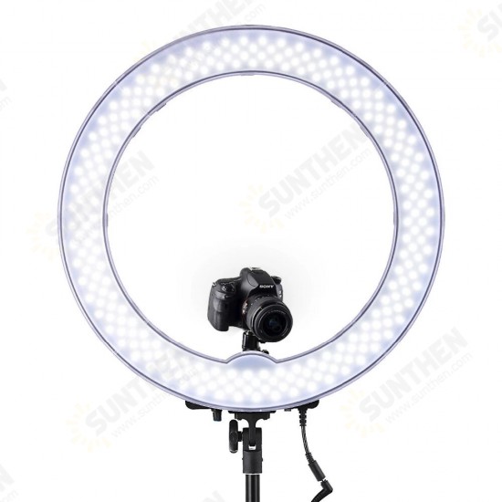 RL-18 18 Inch Ring Light 55W 5500K LED Photography Lamp with Lighting Tripod Stand Phone Clip for Camera Phone Makeup Live Broadcast