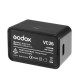 VC26 USB Battery Charger DC 5V Input DC 8.4V Output Round Head Flash Battery Charger for V1 Speedlight Flash