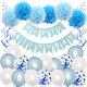 Happy Birthday Party Decoration Banner Bunting Balloons Background Happy Birthday Party Decoration Banner Bunting Balloons Background