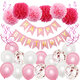 Happy Birthday Party Decoration Banner Bunting Balloons Background Happy Birthday Party Decoration Banner Bunting Balloons Background