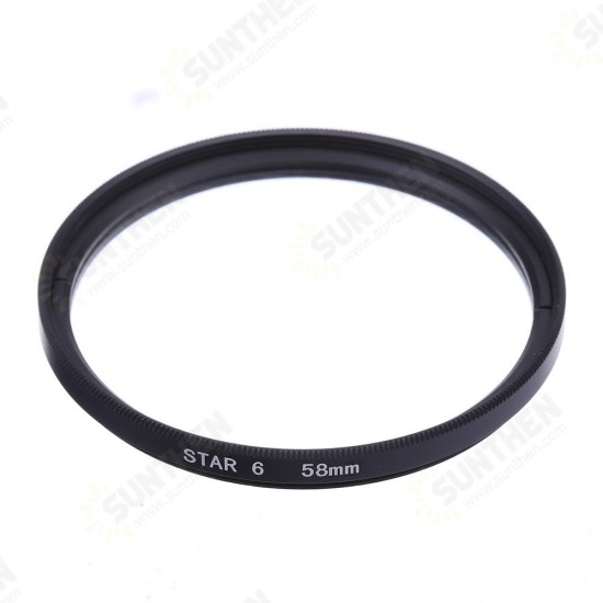 6 Point ABS Optical Glass Fader Star Line Lens Filter 52/58/67/72/77/82mm For Canon For Nikon For Sony 6 Point ABS Optical Glass Fader Star Line Lens Filter 52/58/67/72/77/82mm For Canon For Nikon For Sony