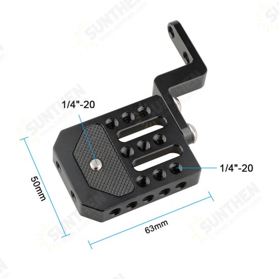 C1851 Aluminum Alloy Extension Cheese Plate for Camera Stabilizer Cage C1851 Aluminum Alloy Extension Cheese Plate for Camera Stabilizer Cage