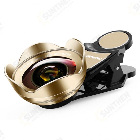 L-630 5K HD 115 Degree Wide Angle 15X Macro No Distortion Lens for Mobile Phone Smartphone Photography