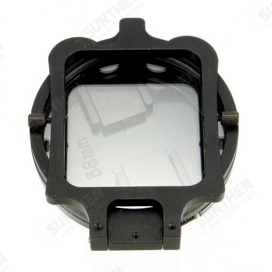 58mm UV Filter Adapter Ring Cap for Gopro Hero 5 Black Waterproof Housing Case 58mm UV Filter Adapter Ring Cap for Gopro Hero 5 Black Waterproof Housing Case