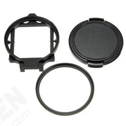 58mm UV Filter Adapter Ring Cap for Gopro Hero 5 Black Waterproof Housing Case 58mm UV Filter Adapter Ring Cap for Gopro Hero 5 Black Waterproof Housing Case