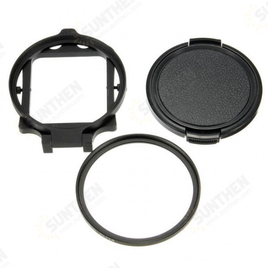 58mm UV Filter Adapter Ring Cap for Gopro Hero 5 Black Waterproof Housing Case 58mm UV Filter Adapter Ring Cap for Gopro Hero 5 Black Waterproof Housing Case