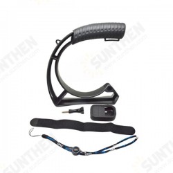 Low Angle Portable Handheld Monopod Stablizer with Silicone Case for Remote Lanyard Screw For Gopro Low Angle Portable Handheld Monopod Stablizer with Silicone Case for Remote Lanyard Screw For Gopro