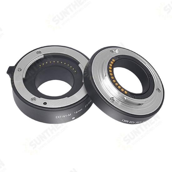 EXT-N1 10mm 16mm Auto Focus Macro Extension Tube Ring for Nikon N1 Mount V1 S1 S2 J1 J2 J3 J4 J5 J6 Mirrorless Camera