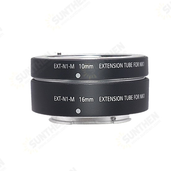 EXT-N1 10mm 16mm Auto Focus Macro Extension Tube Ring for Nikon N1 Mount V1 S1 S2 J1 J2 J3 J4 J5 J6 Mirrorless Camera