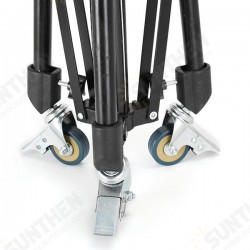 Universal Ajustable Anti-Shake Anti-Skid Light Stand Trolley Wheel with Brake Lock Universal Ajustable Anti-Shake Anti-Skid Light Stand Trolley Wheel with Brake Lock