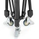 Universal Ajustable Anti-Shake Anti-Skid Light Stand Trolley Wheel with Brake Lock