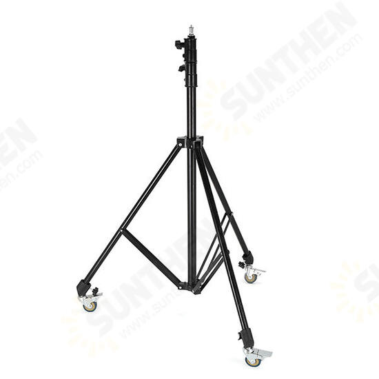 Universal Ajustable Anti-Shake Anti-Skid Light Stand Trolley Wheel with Brake Lock