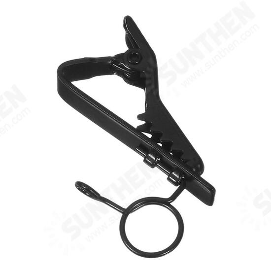 Mini Portable Microphone Lapel Tie Clip Metal for Lapel Lavalier Mic