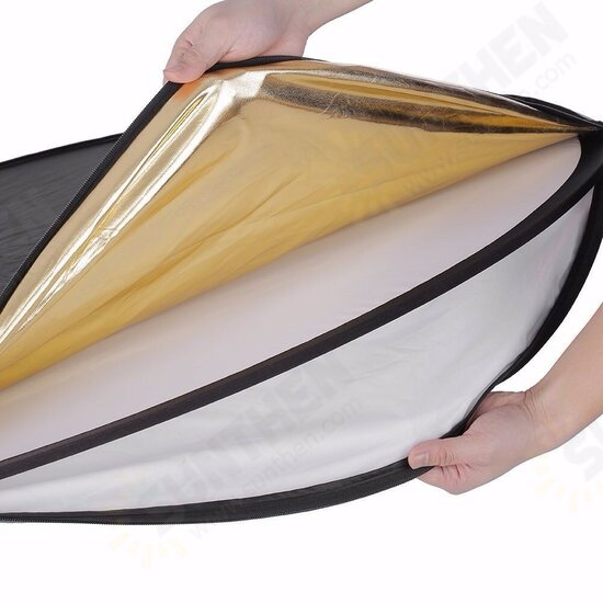 110cm Round Shape 5 in1 Studio Photo Multi-Disc Collapsible Light Reflector Photography