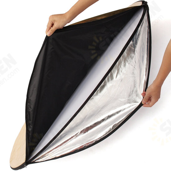 110cm Round Shape 5 in1 Studio Photo Multi-Disc Collapsible Light Reflector Photography