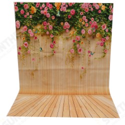 1.5x2.1m Flowers Wooden Board Studio Props Photography Backdrop Background Silk Material 1.5x2.1m Flowers Wooden Board Studio Props Photography Backdrop Background Silk Material