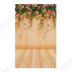 1.5x2.1m Flowers Wooden Board Studio Props Photography Backdrop Background Silk Material 1.5x2.1m Flowers Wooden Board Studio Props Photography Backdrop Background Silk Material