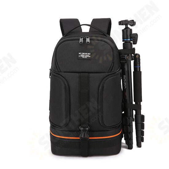 My Dear No Side Open Travel Carry Camera Bag Backpack for Canon for Nikon DSLR Camera Tripod Lens Flash Tablet Laptop Pad