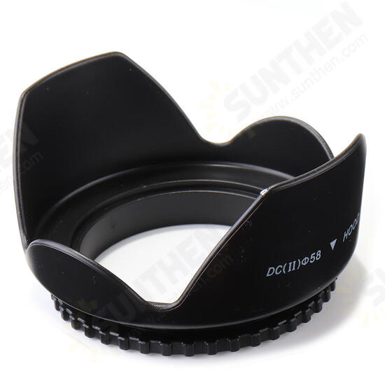 ND2/4/8 49/52/55/58/62/67/72/77mm Lens Filter Storage Bag Lens Hood Cap Blower Brush Kit Set