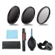 ND2/4/8 49/52/55/58/62/67/72/77mm Lens Filter Storage Bag Lens Hood Cap Blower Brush Kit Set ND2/4/8 49/52/55/58/62/67/72/77mm Lens Filter Storage Bag Lens Hood Cap Blower Brush Kit Set