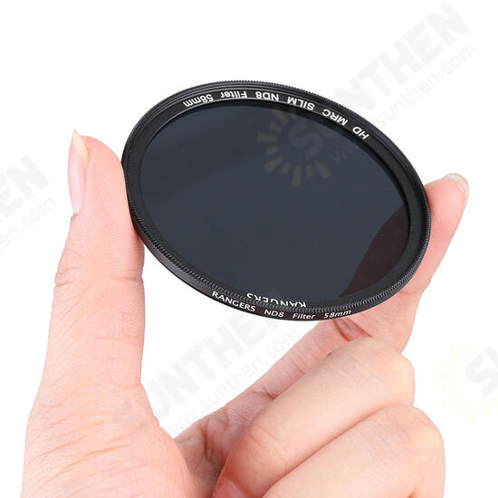 ND8 49/52/55/58/62/67/72/77mm Universal Lens Filter for Canon for Nikon DSLR Camera