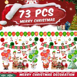 New Year Christmas Balloons Christmas Flags Christmas Letter Banner Santa Claus Spiral Photograph Props New Year Christmas Balloons Christmas Flags Christmas Letter Banner Santa Claus Spiral Photograph Props