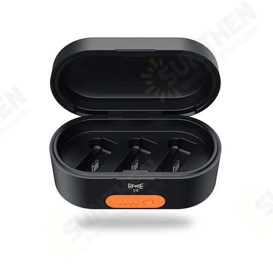 C3 Portable Charging Case Fast Charging Box 3400mAh 3-slot Charger Power Bank for Rode Wireless Go I II Wireless Microphone C3 Portable Charging Case Fast Charging Box 3400mAh 3-slot Charger Power Bank for Rode Wireless Go I II Wireless Microphone