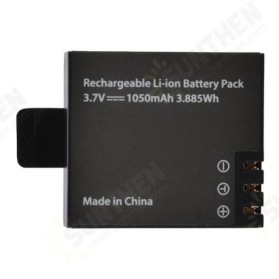 PG1050 Rechargeable Li-ion Spare Battery 1050mAh for Eken V8s H8 H9 H8R H9R H8 Pro Sport Action Camera