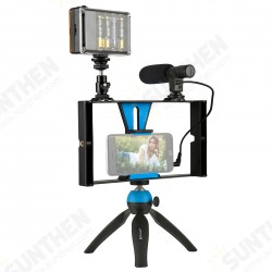 PKT3023 Smartphone Video Rig LED Studio Light Video Shotgun Microphone Mini Tripod Mount Kits PKT3023 Smartphone Video Rig LED Studio Light Video Shotgun Microphone Mini Tripod Mount Kits