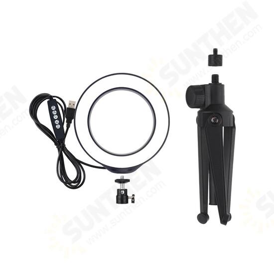PKT3048 RGBW 8 Color 16cm 6.2 Inch LED Video Ring Light with Tripod Stand for Youtube Tik Tok Live Streaming PKT3048 RGBW 8 Color 16cm 6.2 Inch LED Video Ring Light with Tripod Stand for Youtube Tik Tok Live Streaming