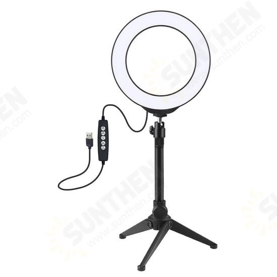PKT3048 RGBW 8 Color 16cm 6.2 Inch LED Video Ring Light with Tripod Stand for Youtube Tik Tok Live Streaming PKT3048 RGBW 8 Color 16cm 6.2 Inch LED Video Ring Light with Tripod Stand for Youtube Tik Tok Live Streaming