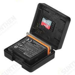 PU339 Hard Plastic Battery Case TF Memory Card Slot Protective Storage Box Stocker for DJI Osmo Action PU339 Hard Plastic Battery Case TF Memory Card Slot Protective Storage Box Stocker for DJI Osmo Action