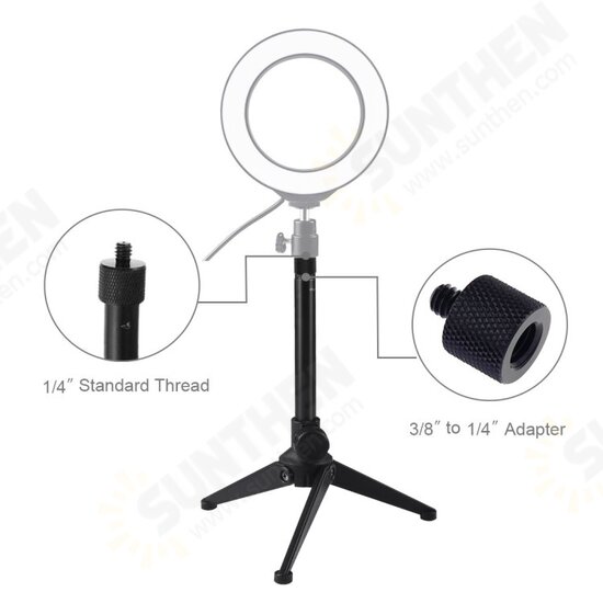 PU408 22cm Desktop Adjustable Tripod Stand Selfie Stick LED Ring Light Mount Holder for Live Broadcast PU408 22cm Desktop Adjustable Tripod Stand Selfie Stick LED Ring Light Mount Holder for Live Broadcast