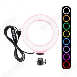 PU432F 6.2 inch 16cm RGBW Dimmable LED Ring Light 10 Modes 8 Colors USB for Youtube Live Broadcast Vlogging Selfie PU432F 6.2 inch 16cm RGBW Dimmable LED Ring Light 10 Modes 8 Colors USB for Youtube Live Broadcast Vlogging Selfie