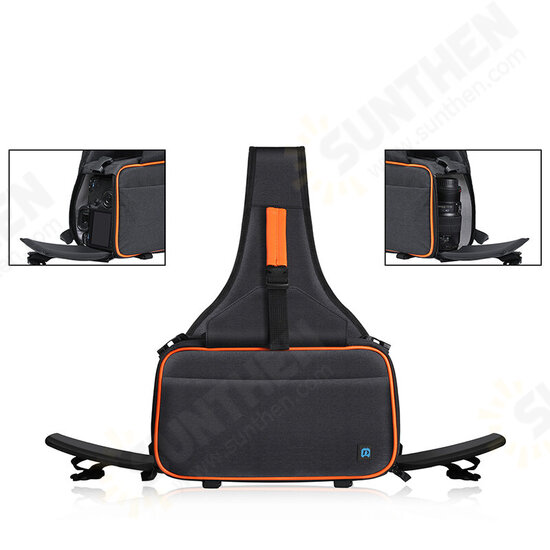 PU5014B Triangle Style SLR Camera Bag Sling Waterproof Backpack Shoulder Messenger Bags with Removable Lens Bag PU5014B Triangle Style SLR Camera Bag Sling Waterproof Backpack Shoulder Messenger Bags with Removable Lens Bag