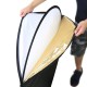 PU5111 60cm 5 in 1 Folding Photo Studio Reflector Board Silver Translucent Gold White Black PU5111 60cm 5 in 1 Folding Photo Studio Reflector Board Silver Translucent Gold White Black