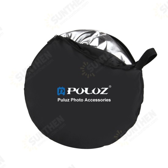 PU5111 60cm 5 in 1 Folding Photo Studio Reflector Board Silver Translucent Gold White Black PU5111 60cm 5 in 1 Folding Photo Studio Reflector Board Silver Translucent Gold White Black