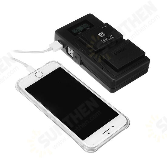 Palo LP-E17-C USB Rechargeable Battery Charger Mobile Phone Power Bank for Canon LP-E17